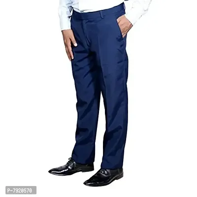 IndiWeaves Rayon Formal Trousers for Men-(Blue-Size: 32-70125/70125)-thumb2