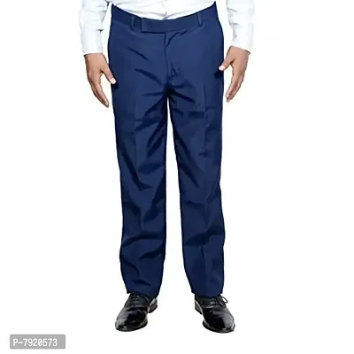 IndiWeaves Rayon Formal Trousers for Men-(Blue-Size: 34-70125/70125)