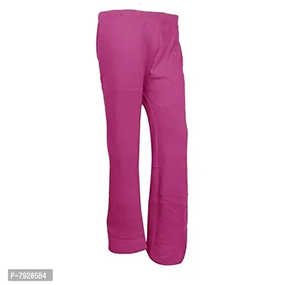 IndiWeaves Womens Warm Woolen Full Length Palazo Pants for Winters_Free Size_Blue/Pink-thumb4