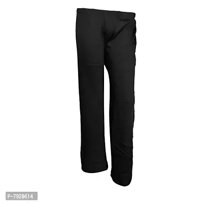 IndiWeaves Womens Warm Woolen Full Length Palazo Pants for Winters_Free Size_Black/White-thumb3