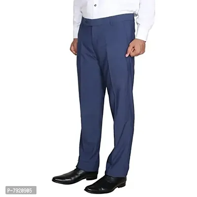 IndiWeaves Mens Rayon Formal Trousers Pants (70100)-Blue-32-thumb2