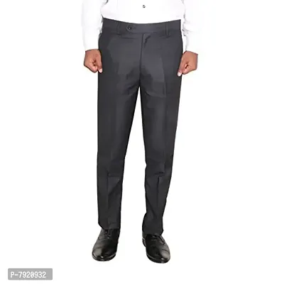 IndiWeaves Rayon Regular fit Formal Trouser for Mens_Black_Size-38