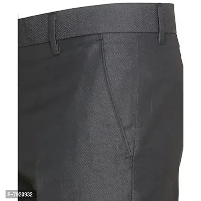 IndiWeaves Rayon Regular fit Formal Trouser for Mens_Black_Size-38-thumb4