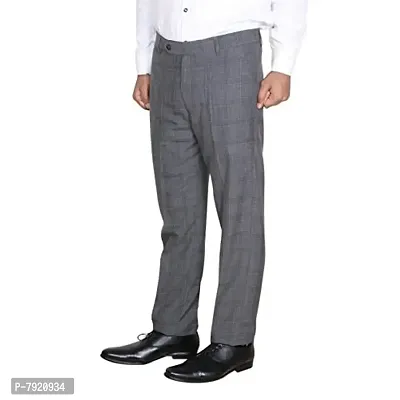 IndiWeaves Rayon Regular fit Formal Trouser for Mens_Gray_Size-36-thumb2