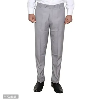 IndiWeaves Rayon Regular fit Formal Trouser for Mens_Gray_Size-34