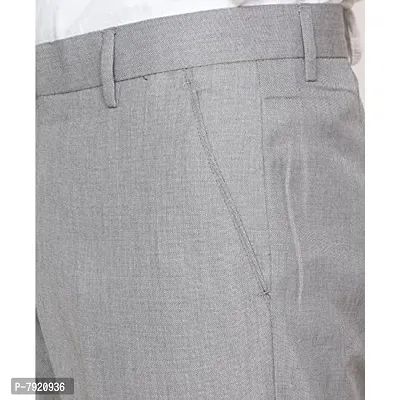 IndiWeaves Rayon Regular fit Formal Trouser for Mens_Gray_Size-34-thumb4
