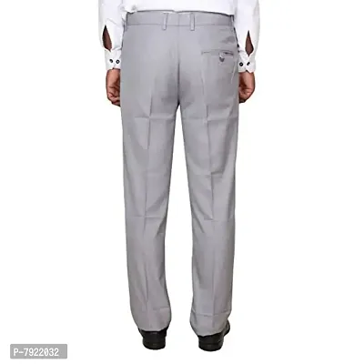 IndiWeaves Rayon Regular fit Formal Trouser for Mens_Gray_Size-32-thumb3