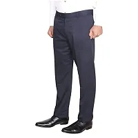 IndiWeaves Rayon Regular fit Formal Trouser for Mens_Navy Blue_Size-38-thumb1