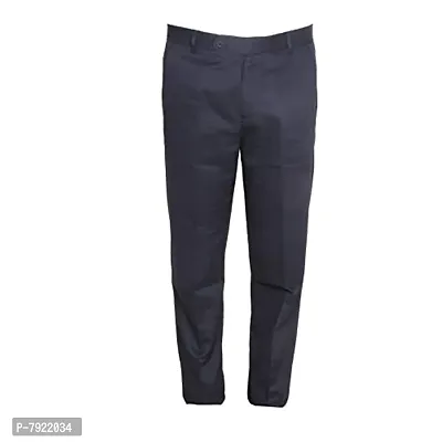IndiWeaves Rayon Regular fit Formal Trouser for Mens_Navy Blue_Size-38-thumb5