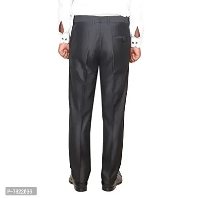 IndiWeaves Rayon Regular fit Formal Trouser for Mens_Black_Size-32-thumb3