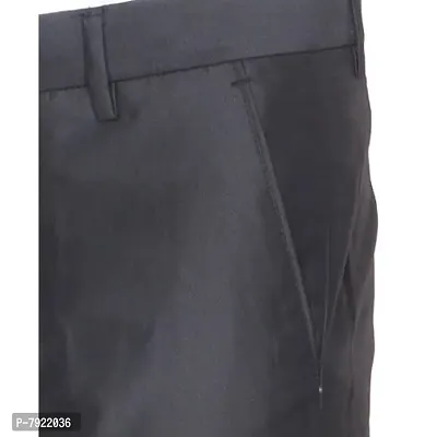 IndiWeaves Rayon Regular fit Formal Trouser for Mens_Black_Size-32-thumb4