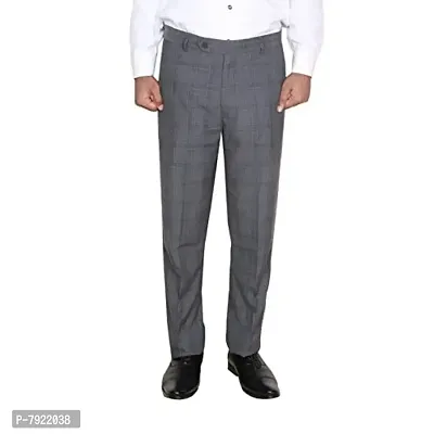 IndiWeaves Rayon Regular fit Formal Trouser for Mens_Gray_Size-32-thumb0