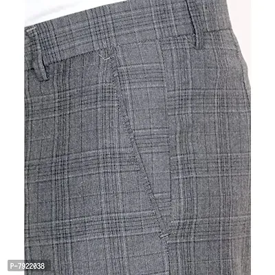 IndiWeaves Rayon Regular fit Formal Trouser for Mens_Gray_Size-32-thumb4