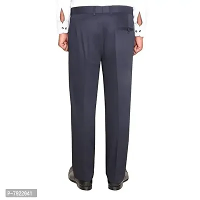 IndiWeaves Rayon Regular fit Formal Trouser for Mens_Navy Blue_Size-34-thumb3