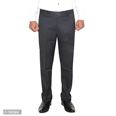 IndiWeaves Rayon Regular fit Formal Trouser for Mens_Black_Size-32-thumb0