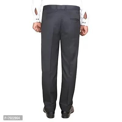 IndiWeaves Rayon Regular fit Formal Trouser for Mens_Black_Size-32-thumb3