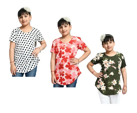 Beautiful Crepe Tops Pack Of 3