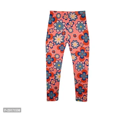 Fabulous Multicoloured Polyester Printed Leggings For Girls Pack Of 3-thumb2