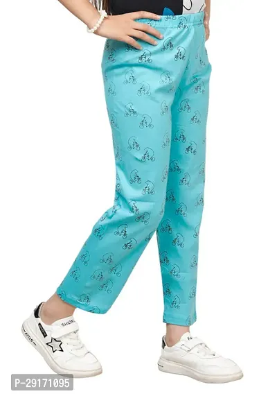 Stylish Multicoloured Cotton Printed Pyjama Lower Pant For Girls Pack Of 2-thumb5