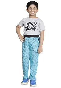 Stylish Cotton Multicoloured Track Pant For Boys Pack Of 2-thumb1