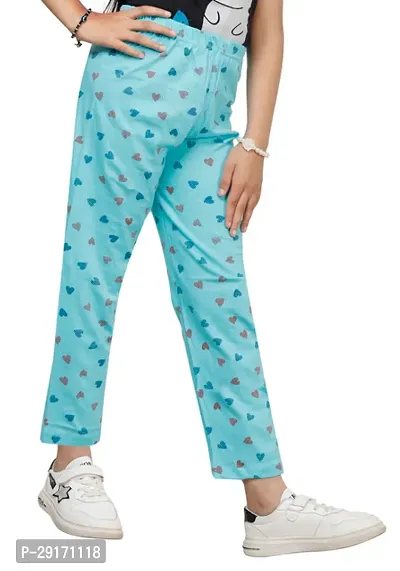 Stylish Multicoloured Cotton Printed Pyjama Lower Pant For Girls Pack Of 2-thumb4