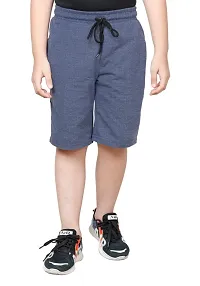 Elegant Polyester Solid Shorts For Boys Pack Of 2-thumb2