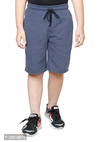 Elegant Polyester Solid Shorts For Boys Pack Of 2-thumb3