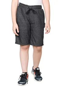 Elegant Polyester Solid Shorts For Boys Pack Of 2-thumb2