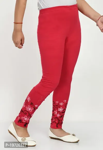 Spandex Lycra White Girls Printed Leggings at Rs 110/piece in Surat | ID:  2851571764391