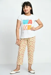 Stylish Green Cotton Printed Pyjama For Girl-thumb1