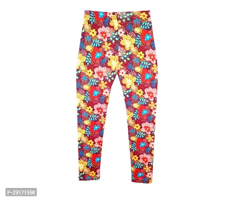 Fabulous Multicoloured Polyester Printed Leggings For Girls Pack Of 3-thumb5