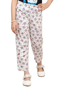 Stylish Multicoloured Cotton Printed Pyjama Lower Pant For Girls Pack Of 2-thumb2