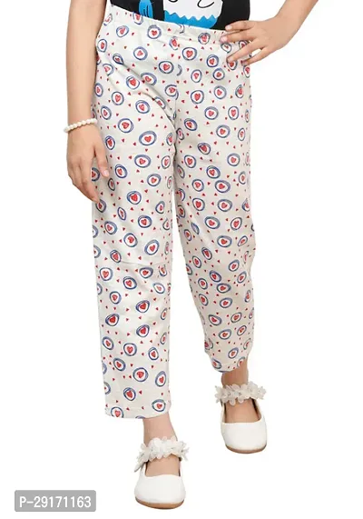 Stylish Multicoloured Cotton Printed Pyjama Lower Pant For Girls Pack Of 2-thumb3