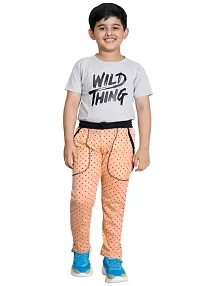 Stylish Multicoloured Cotton Printed Track Pant For Boys Pack Of 2-thumb1