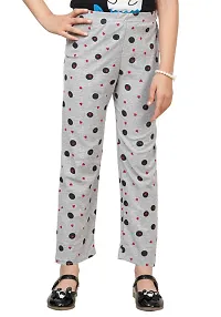 Stylish Multicoloured Cotton Printed Pyjama Lower Pant For Girls Pack Of 5-thumb2