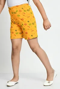 Fabulous Yellow Cotton Printed Shorts Hot Pant For Girls-thumb2