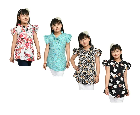 Beautiful Crepe Tops Pack Of 4