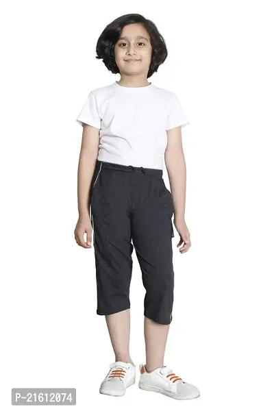 Unisex for Boys and Girls Cotton Solid Casual Pants