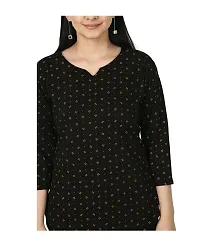 IndiWeaves#174; Cotton Printed Straight Top/Short Kurti for Women/Girls [Pack of 1]-thumb3