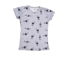 Stylish Polyester Printed Tshirt For Girls Pack of 3-thumb1