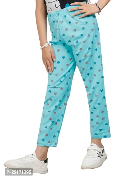 Stylish Multicoloured Cotton Printed Pyjama Lower Pant For Girls Pack Of 5-thumb4