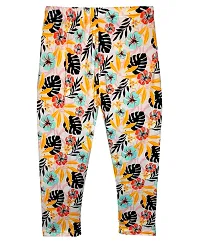 Fabulous Polyester Printed Slim Fit Capris For Girls Pack Of 2-thumb2