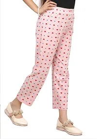 Stylish Multicoloured Cotton Printed Pyjama Lower Pant For Girls Pack Of 2-thumb3