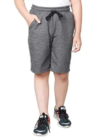 Elegant Polyester Solid Shorts For Boys Pack Of 2-thumb2