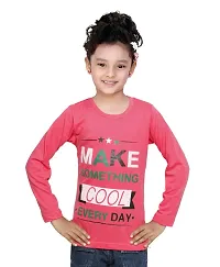 IndiWeaves Girls Cotton Full Sleeves Printed T-Shirt(10200-07-IW-XL1_Red_12-13 Years)-thumb1