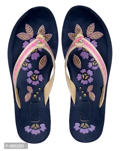IndiWeaves Gold::Pink Comfortable Flip Flop/Sandal for Womens-Size-4-thumb4