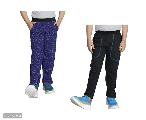 Stylish Cotton Multicoloured Track Pant For Boys Pack Of 2-thumb0