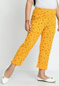 Stylish Yellow Cotton Printed Pyjama For Girl-thumb3