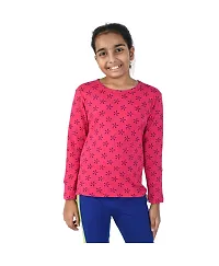 Stylish Multicoloured Cotton Printed Tee Combo For Girls Pack Of 2-thumb1