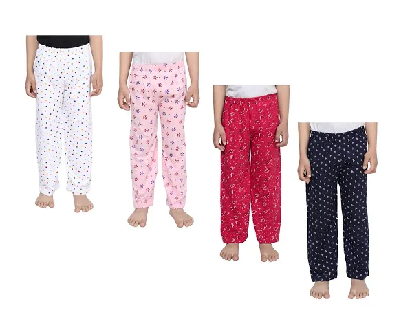 Classic Cotton Kids Track/Pajama for Boys/ Girls Pack Of 4